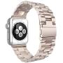 Seinit Stainless Steel Watch Band Replacement Strap Compatible with Apple Watch Series 6/5/4/3/2/1 44mm/42mm, Champagne Gold