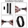 Replacement Bands Compatibe Fitbit Alta HR and Alta Band with Metal Clasp, KOMEI Silicone Accessory Replacement Bands with Clasp for Fitbit Alta HR and alta racelet Sport (Large 12pcs)