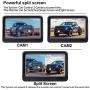 LeeKooLuu F08 HD Digital Wireless Backup Camera and 4.3 Monitor System for Cars/Trucks/ATVs/SUVs/UTVs/Can-Am IP69 Waterproof 8 LED Light Night Vision Rear/Front View with Grid Lines DIY Setting