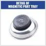 HORUSDY 3-Piece Magnet Trays Set, 3'' 4'' 6'', Round Magnetic Trays Tools Parts Tray Holder HORUSDY 3-Piece Magnet Trays Set, 3'' 4'' 6'', Round Magnetic Trays Tools Parts Tray Holder