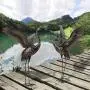 Garden Statue Outdoor Metal Heron Crane Yard Art Sculpture for Lawn Patio Backyard Decoration ,46 inch (2-Pack) Garden Statue Outdoor Metal Heron Crane Yard Art Sculpture for Lawn Patio Backyard Decoration ,46 inch (2-Pack)