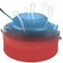 Kqiang LED CPU Fan 5 Colour 3 Pin Connector Air Cooler Heatsink Perfect Compitable with Intel LGA 1151 1150 AMD AM2+/AM3/AM3+/FM2+