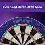 Viper by GLD Products Shot King Regulation Bristle Steel Tip Dartboard Set with Staple-Free Bullseye, Galvanized Metal Radial Spider Wire; High-Grade Compressed Sisal Board with Rotating Number Ring, Includes 6 Darts, Black, 17.75 inch
