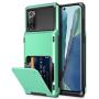 Vofolen for Galaxy Note 20 Case 5G Wallet 4-Card Flip Cover Credit Card Holder ID Slot Back Hidden Pocket Dual Layer Protective Hybrid Hard Shell TPU Bumper Armor for Samsung Note 20 6.7 Mint