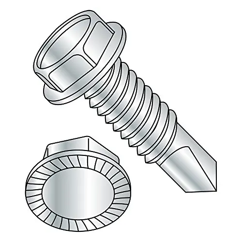 Small Parts 141607KWSMS Steel Self-Drilling Screw, Zinc Plated Finish, Serrated Hex Washer Head, Hex Drive, #2 Drill Point, 1/4''-20 Thread Size, 1'' Length (Pack of 50) Small Parts 141607KWSMS Steel Self-Drilling Screw, Zinc Plated Finish, Serrated Hex Washer Head, Hex Drive, #2 Drill Point, 1/4''-20 Thread Size, 1'' Length (Pack of 50)
