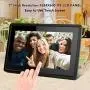 Feelcare 7 Inch 16GB Smart WiFi Digital Picture Frame, Send Photos or Small Videos from Anywhere, Touch Screen, IPS LCD Panel, Wall-Mountable, Portrait and Landscape(Black)