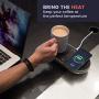 Nomodo Trio Wireless Qi-Certified Fast Charger with Mug Warmer/Drink Cooler