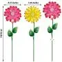Juegoal 25 Inch Flower Garden Stakes Decor, Shaking Head Metal Outdoor Sunflowers Daisy Glow in Dark Metal Yard Art, Indoor Outdoor Lawn Pathway Patio Ornaments,Set of 2 Juegoal 25 Inch Flower Garden Stakes Decor, Shaking Head Metal Outdoor Sunflowers Daisy Glow in Dark Metal Yard Art, Indoor Outdoor Lawn Pathway Patio Ornaments,Set of 2