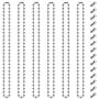SUMERSHA 24 inches 100pcs Ball Bead Chain 2.4mm Nickel Plated Ball Chain Necklace Bead Adjustable Metal Pull Chain Extension Beaded Chain with 100pcs Extra Matching Connector Jewelry Findings