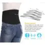 Abahub Lumbar Lower Back Brace and Support Belt with Dual Adjustable Straps, Helps Relief Pain with Sciatica, Scoliosis, Herniated, Black Large