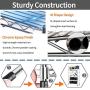 6 Tier Wire Shelving Rack,Steel Shelf 48'' W x 18'' D x 82'' H Adjustable Storage System with Casters/Wheels and Feet Levelers,Garage Shelving Unit, Storage Shelving Rack,Kitchen/Office Rack (Chrome) 6 Tier Wire Shelving Rack,Steel Shelf 48'' W x 18'' D x 82'' H Adjustable Storage System with Casters/Wheels and Feet Levelers,Garage Shelving Unit, Storage Shelving Rack,Kitchen/Office Rack (Chrome)