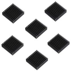 Luo Qiufa 6 radiators 40 x 40 x 11 mm/1.57 x 1.57 x 0.43 inches Aluminum Small Radiator, Used for CPU IC Cooling 3D Printer, TEC1-12706 thermoelectric Peltier Cooler