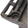 Rubbermaid Commercial Products 2-Shelf Utility/Service Cart, Small, Lipped Shelves, Ergonomic Handle, 500 lbs. Capacity, for Warehouse/Garage/Cleaning/Manufacturing (FG450088BLA)