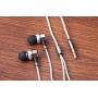Sephia SP3060 Earbuds, Wired in-Ear Headphones with Tangle-Free Cord, Noise Isolating, Bass Driven Sound, Metal Earphones, Carry Case, Ear Bud Tips