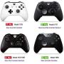 Elite Controller Paddles,Metal Stainless Steel Replacement Parts for Xbox One Elite Controller Series 2 Model 1797-4 PCS (Black)