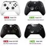 Elite Controller Paddles,Metal Stainless Steel Replacement Parts for Xbox One Elite Controller Series 2 Model 1797-4 PCS (Black)