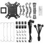 DEEPCOOL Neptwin RGB CPU Cooler 6 Heatpipes Twin-Tower Heatsinks Dual 120mm PWM RGB Fans Motherboard Control and Wired Controller Supported