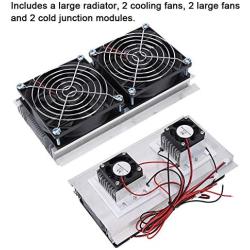 Diyeeni Semiconductor Cooler 140 W Thermoelectric Semiconductor Cooler Refrigeration Cooling Fan Heat Sink System Kit for DIY semiconductor Refrigeration System