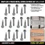 E-Track Metal Screw 20 Piece Fastener Set (1/4''x1-1/4'' Self-Driller)