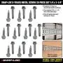 E-Track Metal Screw 20 Piece Fastener Set (1/4''x1-1/4'' Self-Driller) E-Track Metal Screw 20 Piece Fastener Set (1/4''x1-1/4'' Self-Driller)
