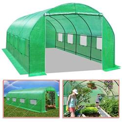 BenefitUSA GH052 Larger Hot Green House 20X10X7 Walk in Outdoor Plant Gardening Greenhouse