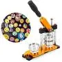 1''/25mm Button Badge Maker Badge Press Machine Metal Rotate Button Badge Maker Press Machine for DIY Badges with 100 Sets Circle Button Parts (USA Stock) 1''/25mm Button Badge Maker Badge Press Machine Metal Rotate Button Badge Maker Press Machine for DIY Badges with 100 Sets Circle Button Parts (USA Stock)