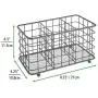mDesign Farmhouse Modern Metal Wire Cutlery and Utensil Storage Organizer Bin for Kitchen, Pantry, Table and Countertop - Utensil Caddy Holds Forks, Knives, Spoons, Napkins - 3 Sections - Graphite mDesign Farmhouse Modern Metal Wire Cutlery and Utensil Storage Organizer Bin for Kitchen, Pantry, Table and Countertop - Utensil Caddy Holds Forks, Knives, Spoons, Napkins - 3 Sections - Graphite
