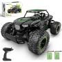 BEZGAR 18 Toy Grade 1:14 Scale Remote Control Car, 2WD High Speed 20 Km/h All Terrains Electric Toy Off Road RC Monster Vehicle Truck Crawler with Two Rechargeable Batteries for Boys Kids and Adults