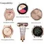 NewWays for Galaxy Active 2 Watch Band, 20mm Super Stunning Crystal Bracelet with Quick Release Pin for Galaxy Watch Smartwatch 42mm, Galaxy Watch Active 40mm 44mm, Rose Gold