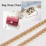 PandaHall Elite 50 inch 7MM Width Iron Purse Chain Strap Handbags Replacement Accessories for Wallet Clutch Satchel Tote Bag Shoulder Crossbody Bag with 2 Pieces Metal Buckles Gold