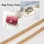 PandaHall Elite 50 inch 7MM Width Iron Purse Chain Strap Handbags Replacement Accessories for Wallet Clutch Satchel Tote Bag Shoulder Crossbody Bag with 2 Pieces Metal Buckles Gold