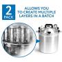 2-Pack 11-Inch Pressure Cooker Canner Rack / Canning Rack for Pressure Canner - Stainless Steel - Compatible with Presto, All-American and More - By Impresa Products