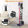 ESEOE Storage Stand for Dyson Docking-Station-Holder for Dyson V7 V8 V10 V11 Cordless Vacuum Cleaners & Accessories, Stable Metal Storage Bracket Organizer Rack