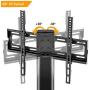 Universal TV Stand Tabletop Base with Swivel Mount for 27 32 37 40 42 46 50 55 inch LCD LED Plasma Flat Screens, Height Adjustable TV Base Replacement,Tempered Glass Base,Holds up to 88lbs