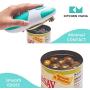 Electric Can Opener: Kitchen Mama Portable Battery Powered Automatic Smooth Edge Can Opener, Ergonomic Can Openers, One Press to Open Can for Seniors, Chef, and Daily Cooking (Teal Green) Electric Can Opener: Kitchen Mama Portable Battery Powered Automatic Smooth Edge Can Opener, Ergonomic Can Openers, One Press to Open Can for Seniors, Chef, and Daily Cooking (Teal Green)