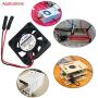 MakerFocus 4pcs Raspberry Pi 4B Fan DC Brushless Cooling Fan 3.3V 5V Heatsink Cooler Radiator Connector Separating One-to-Two Interface for Raspberry Pi 4/ Pi 3/3B+ and Pi Zero/Zero W or Other Project