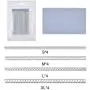 Frienda 16 Pieces Ring Sizer Adjuster for Loose Rings with Silver Polishing Cloth, 4 Sizes
