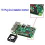 MakerFocus 2pcs Raspberry Pi Fan 30x 30mm DC Brushless Cooling Fan Heatsink Cooler Radiator One-to-Two Interface 3.3V 5V for Raspberry Pi 4 Pi 3 3B+ and Pi Zero/Zero W or Other Robot Project