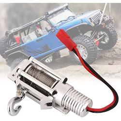 Vbest life RC Metal Winch,Full CNC Metal RC Winch Spare Upgrade Parts Accessories for 1/10 SCX10 Axial Crawler D90(Silver)