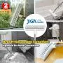 JIGA 2 Pack Floor Scrub Brush with Long Handle, Stiff Bristle Brush Scrubber, Cleaning Brush for Deck, Bathroom, Tub, Tile, Grout, Kitchen, Swimming Pool, Patio, Garages, Gray JIGA 2 Pack Floor Scrub Brush with Long Handle, Stiff Bristle Brush Scrubber, Cleaning Brush for Deck, Bathroom, Tub, Tile, Grout, Kitchen, Swimming Pool, Patio, Garages, Gray