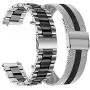 TRUMiRR Band Sets For Samsung Galaxy Watch 46mm / Galaxy Watch 3 45mm / Gear S3, 22mm Solid Stainless Steel Metal + Mesh Loop Watchband Quick Release Strap for TicWatch Pro, Fossil Mens Gen 4 Explorist HR