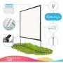 Projector Screen with Stand 150 inch, Upgraded Front or Rear Projection 150in 4K 16:9 HD, Portable Projector Screen for Outdoor/Indoor Home Theater Backyard Movie Gaming Office School Presentation