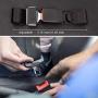 Car Seat Belt Extender, Adjustable Seat Belt Extender Seat Safety Belt, 7 Inch, 8 Inch Type A Metal Tongue Seatbelt Extender Car Buckles for Most Cars (9-30 Inch, Black)