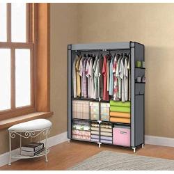 YOUUD Closet Portable Closet Organizer Portable Wardrobe Closet Clothes Closet Portable Closet Wardrobe Closet Organizer Closet Clothes Portable Clothes Closet Clothes Storage Organizer Gray