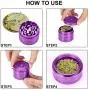DCOU New Design Premium Aluminium Herb Grinder 2.2 Inches 4 Piece Metal Grinder with Pollen Catcher with Carved Flower DCOU New Design Premium Aluminium Herb Grinder 2.2 Inches 4 Piece Metal Grinder with Pollen Catcher with Carved Flower