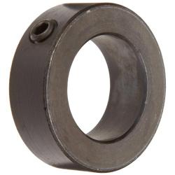 Climax Metal C-150-BO Shaft Collar, One Piece, Set Screw Style, Black Oxide Plating, Steel, 1-1/2'' Bore, 2-1/4'' OD, 3/4'' Width, With 3/8-16 x 3/8 Set Screw