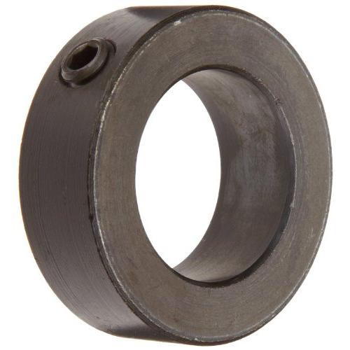 Climax Metal C-150-BO Shaft Collar, One Piece, Set Screw Style, Black Oxide Plating, Steel, 1-1/2'' Bore, 2-1/4'' OD, 3/4'' Width, With 3/8-16 x 3/8 Set Screw