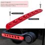 Opall Front Door & Back Door Aluminum Grab Handle Cover for 2007-2018 Jeep Wrangler JK & Unlimited 4 Door 5pcs/Set (Red)