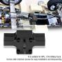Dilwe RC Car Gear Box, Aluminium Alloy Remote Control Gear Box with Screws for WPL 1/16 Military Truck RC Car Upgraded Part RC Model Accessory(Black)