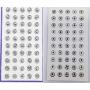 50 Pairs/Set Silver 8mm Metal Sew-on Snap Buttons Press Stud Fasteners Press Button Craft Rapid Rivet Making Poppers Stainless Steel Stud Sewing Accessories Buttons Scrapbooking Dress Clothing Bags